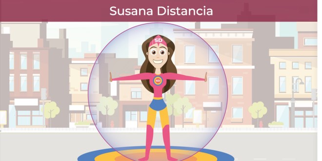 El director de Promoción a la Salud informó que Susana Distancia enseñará cuál es el espacio y la sana distancia que debemos tener ante el coronavirus.