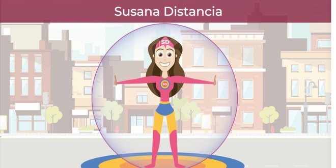 El director de Promoción a la Salud informó que Susana Distancia enseñará cuál es el espacio y la sana distancia que debemos tener ante el coronavirus. El director de Promoción a la Salud informó que Susana Distancia enseñará cuál es el espacio y la sana distancia que debemos tener ante el coronavirus.