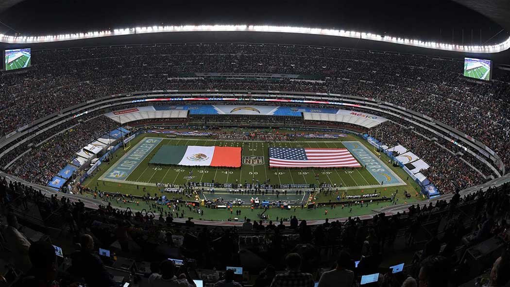 No habrá partidos internacionales de la NFL en 2020. Como medida de prevención por la pandemia del coronavirus, la liga anunció el lunes que los duelos que tenía programado para disputarse en Londres y México se realizarán en territorio estadounidense a consecuencia de la pandemia del coronavirus. No habrá partidos internacionales de la NFL en 2020. Como medida de prevención por la pandemia del coronavirus, la liga anunció el lunes que los duelos que tenía programado para disputarse en Londres y México se realizarán en territorio estadounidense a consecuencia de la pandemia del coronavirus.