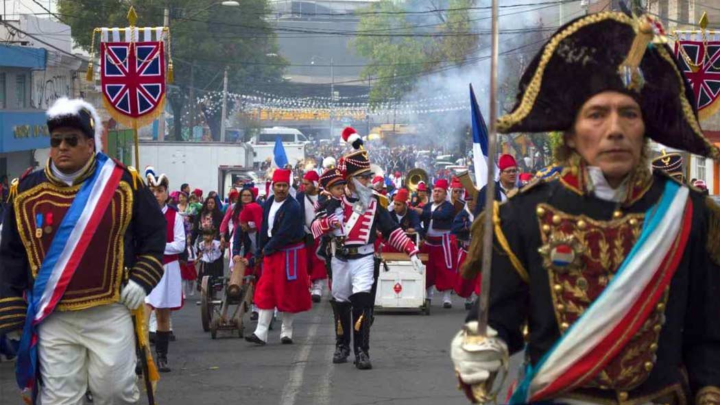 5 de mayo es dia festivo oficial que se celebra la Batalla de Puebla en Mexico