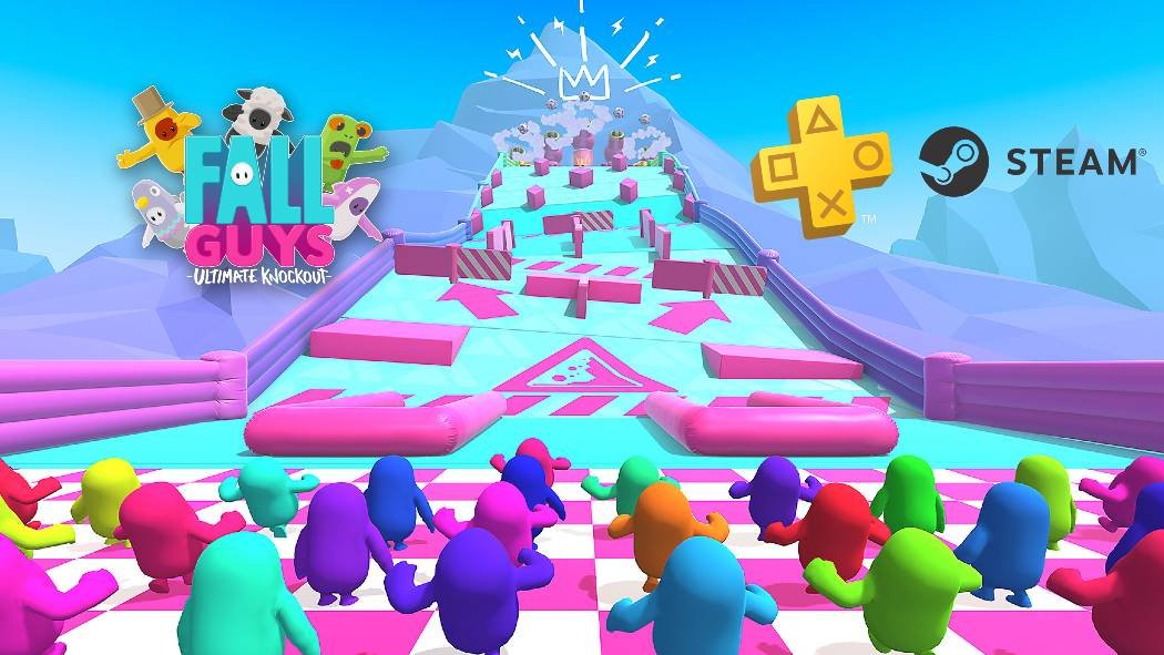 Fall Guys: Ultimate Knockout es un videojuego multijugador, Está fuertemente inspirado enjuegos de televisión de carreras de obstáculos como Takeshi's Castle , [3] Wipeout o Ninja Guerrero , donde 60 jugadores tienen que superar desafíos y diversos obstáculos sin dejar de agarrar la única corona y convertirse en el ganador.