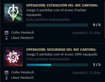 League of legends Iconos Rosa Negra, PsyOps y emote S ¿Como sacarlos?