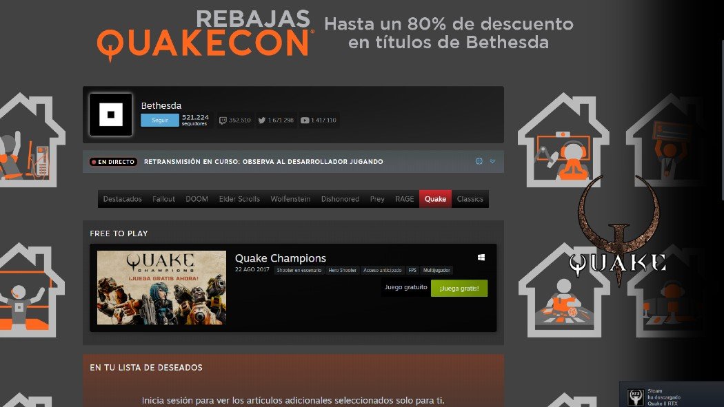 Quake es un videojuego de disparos en primera persona publicado por id Software el 22 de junio de 1996. Introdujo algunos de los mayores avances en el género de los videojuegos en 3D: utiliza modelos tridimensionales para los jugadores y los monstruos en vez de sprites bidimensionales; y el mundo donde el juego tiene lugar está creado como un verdadero espacio tridimensional, en vez de ser un mapa bidimensional con información sobre la altura representada en tres dimensiones. Quake es un videojuego de disparos en primera persona publicado por id Software el 22 de junio de 1996. Introdujo algunos de los mayores avances en el género de los videojuegos en 3D: utiliza modelos tridimensionales para los jugadores y los monstruos en vez de sprites bidimensionales; y el mundo donde el juego tiene lugar está creado como un verdadero espacio tridimensional, en vez de ser un mapa bidimensional con información sobre la altura representada en tres dimensiones.