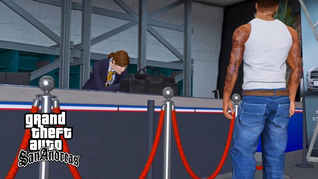 Grand Theft Auto: San Andreas es un videojuego de acción-aventura de mundo abierto desarrollado por Rockstar North y publicado por Rockstar Games. Grand Theft Auto: San Andreas es un videojuego de acción-aventura de mundo abierto desarrollado por Rockstar North y publicado por Rockstar Games.