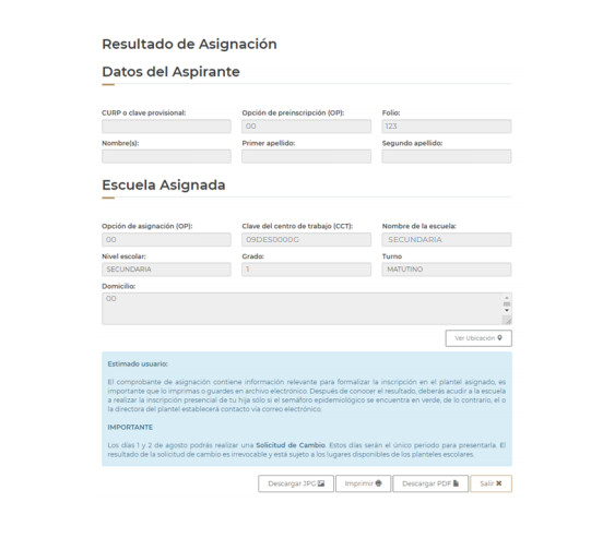 ¿Cómo consultar los RESULTADOS de asignación SECUNDARIA en CDMX? Aquí