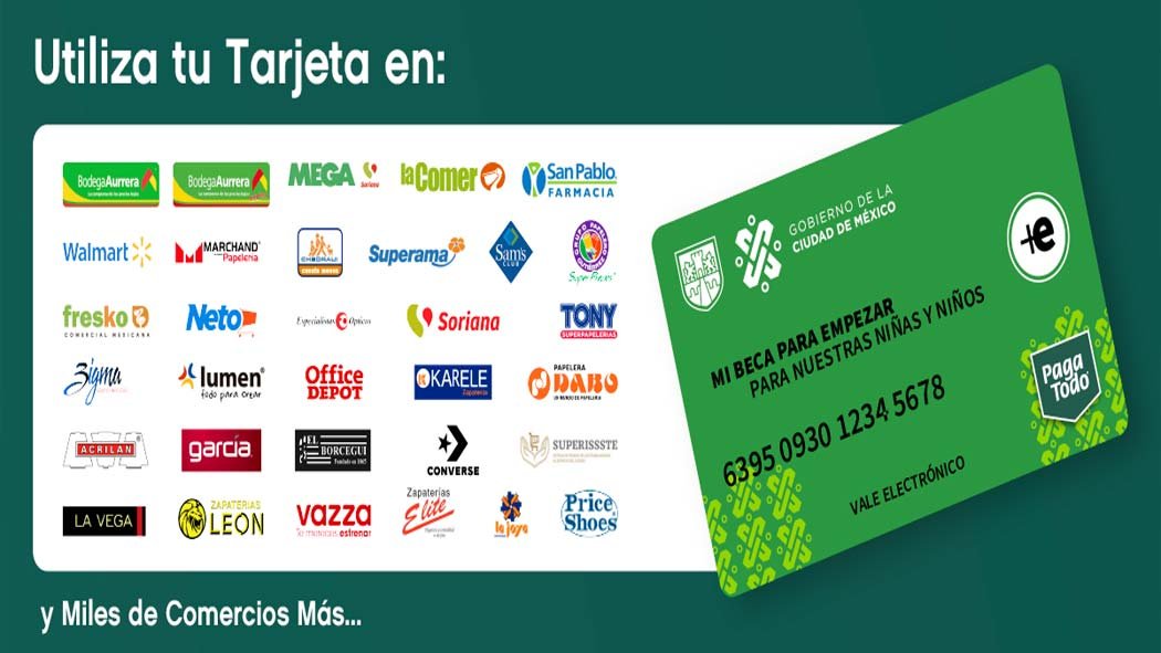 Mi Beca para Empezar puede usarse en comercios afiliados Mi Beca para Empezar puede usarse en comercios afiliados