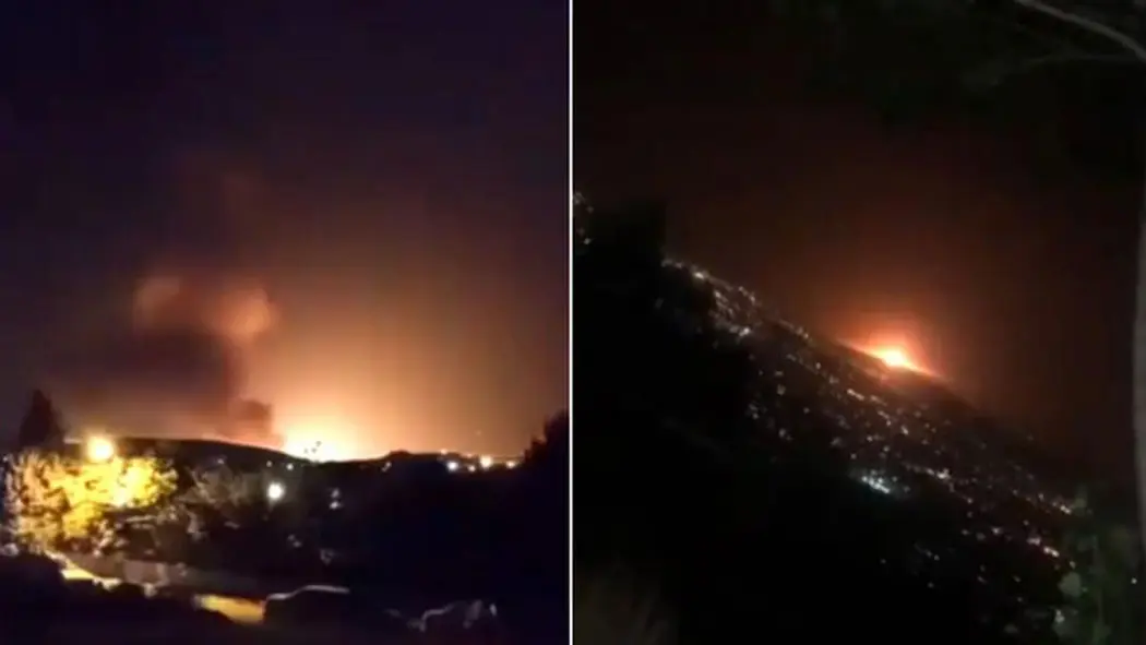 Video Captan fuerte explosión desde capital de Irán, Teherán