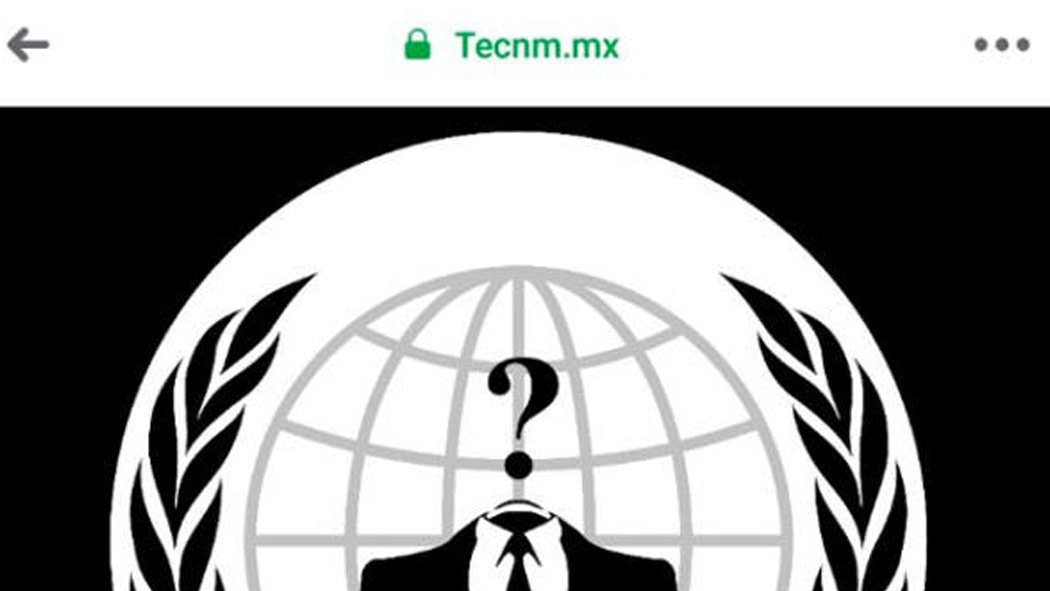 Durante la madrugada de este 1 de junio, usuarios de Twitter reportaron un supuesto hackeo de la organización Anonymous a la página del Instituto Tecnológico Nacional de México (TecNM). Durante la madrugada de este 1 de junio, usuarios de Twitter reportaron un supuesto hackeo de la organización Anonymous a la página del Instituto Tecnológico Nacional de México (TecNM).