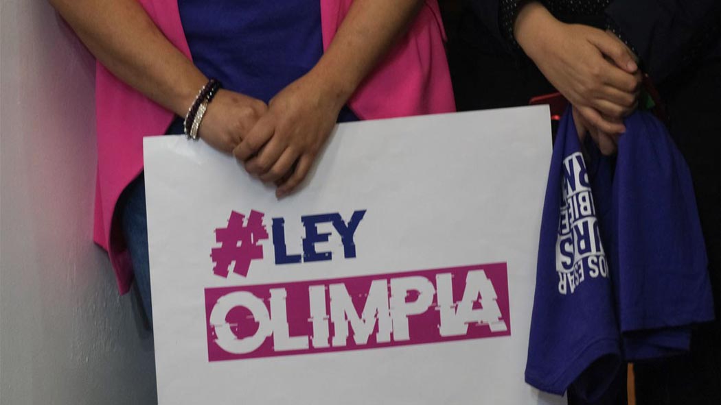 Lleva ese nombre gracias a Olimpia Coral Melo Cruz, speaker y activista que sufrió de humillación pública en Puebla cuando tenía 18 años de edad debido a que su exnovio divulgó contenido sexual de ambos en redes sociales sin su autorización.