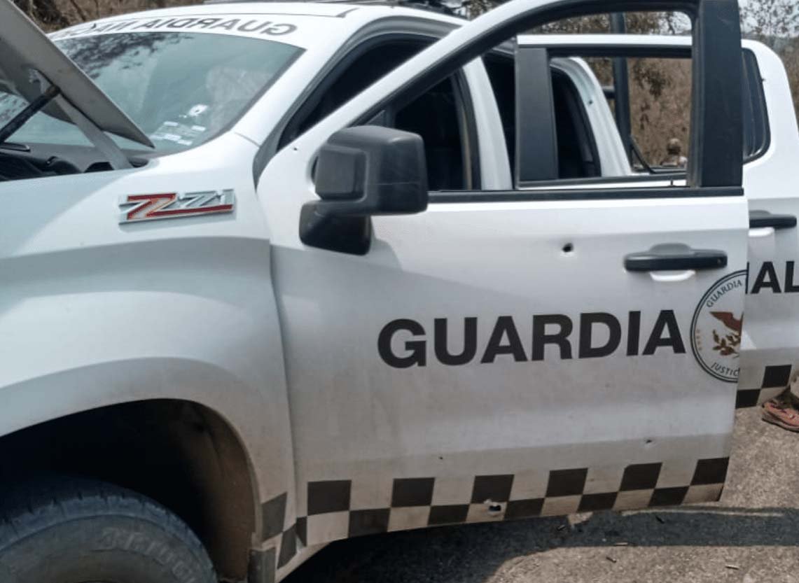 Emboscada que sufrieron soldados en Chinicuila Michoacan