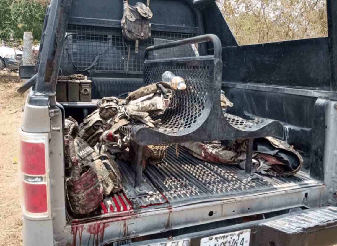 Emboscada que sufrieron soldados en Chinicuila Michoacan