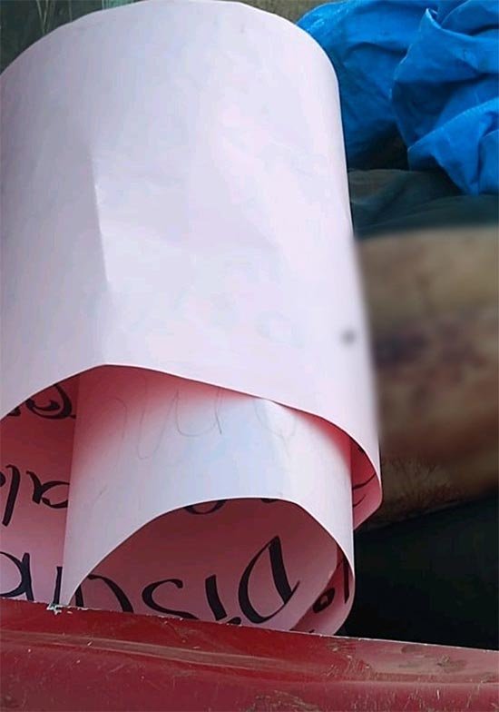 Hallan camioneta abandonada en Huetamo Michoacán con 12 cuerpos narcomensajes