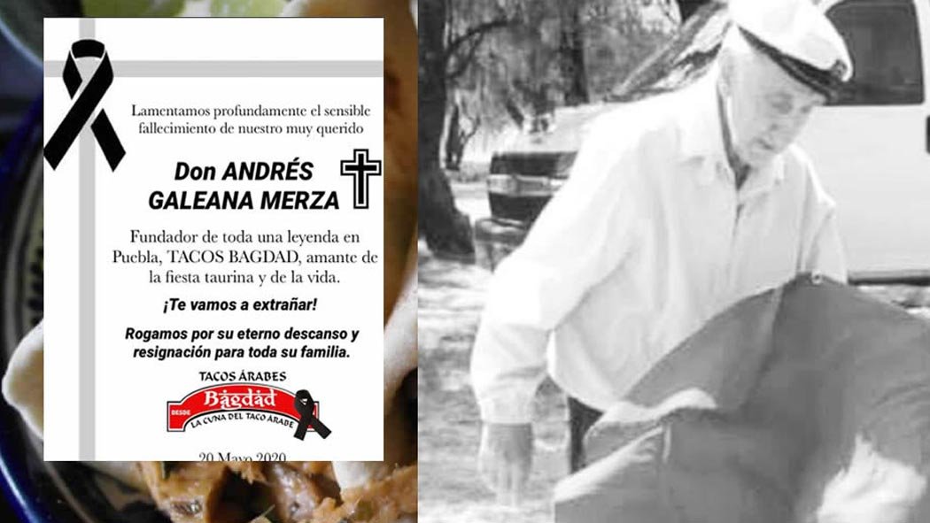 Don Andrés fundó la famosa taquería Tacos Bagdad en 1933 cuando llegó a Puebla, era amante de la fiesta taurina y de la vida.  Llevó la gastronomía poblana a nivel internacional con su participación en el segundo capítulo de la serie “Ugly Delicious” de Netflix, donde el chef David Chang viaja por todo el mundo con escritores, chefs, activistas y artistas que utilizan la comida como un vehículo para romper barreras culturales.