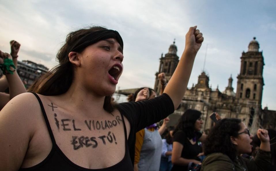 Protestas en contra de violencias contra mujeres