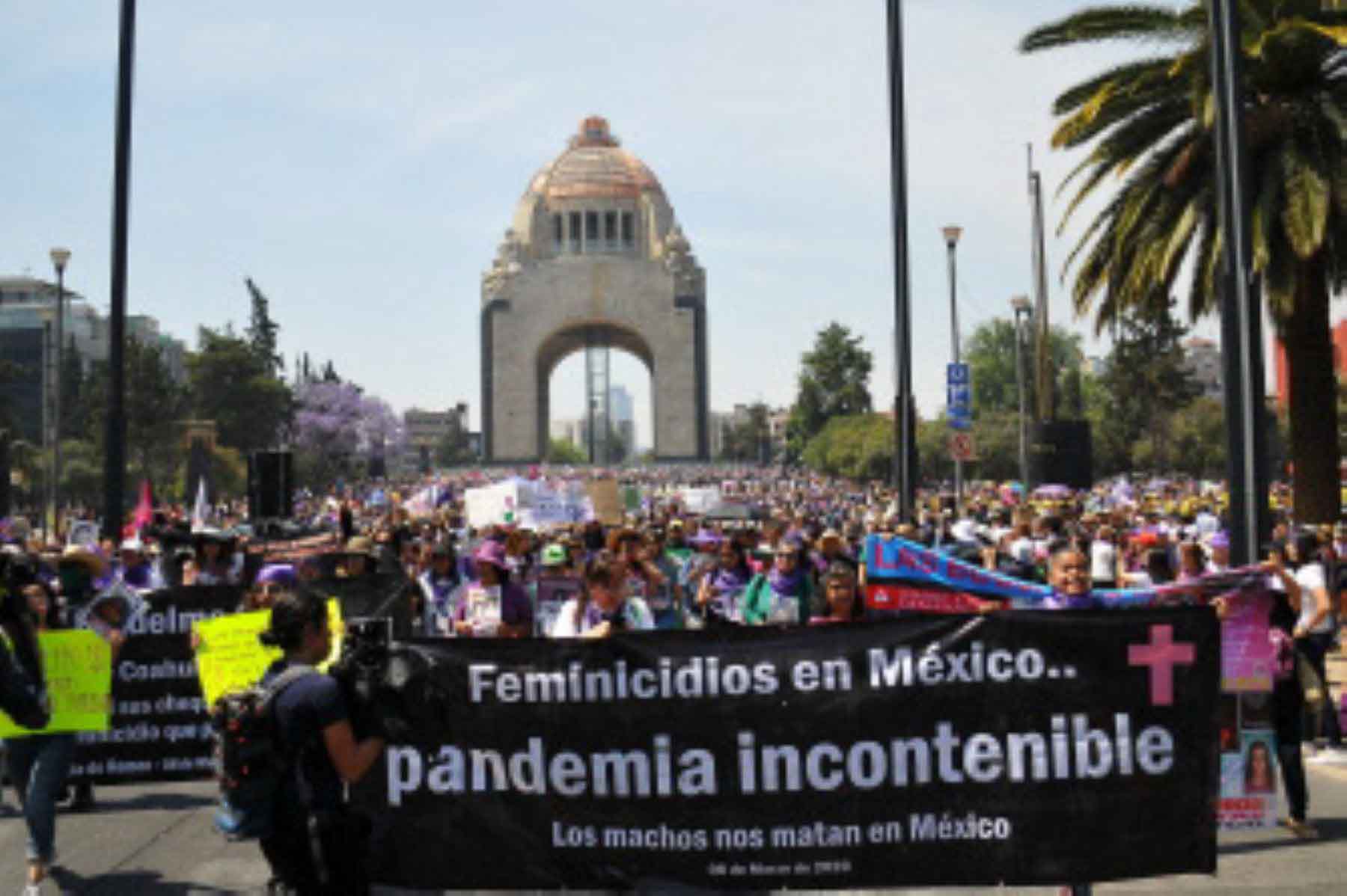 Miles de mujeres en México marchan contra los feminicidios: 