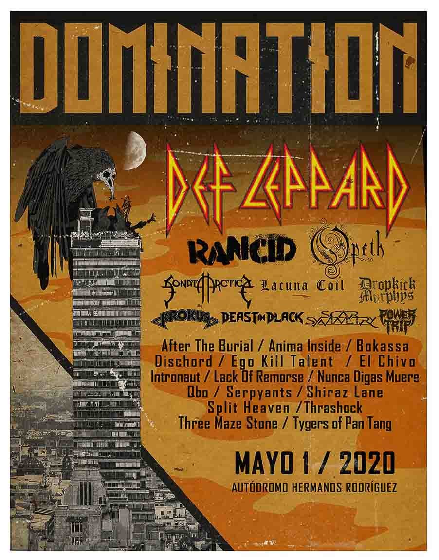Domination 2020, cartel completo