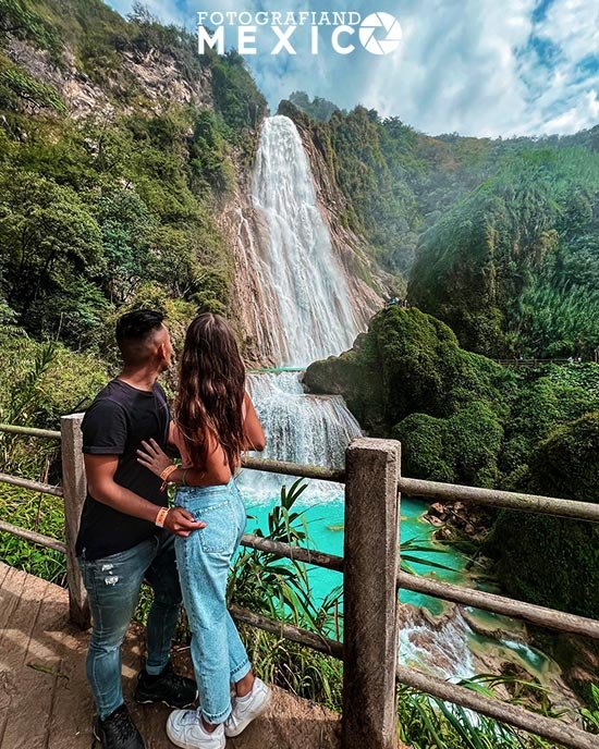 Cascada El Chiflón en Chiapas