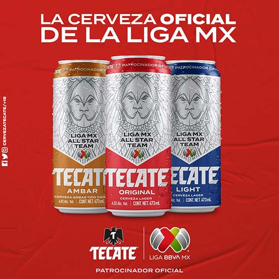 Tecate y Liga MX lanzan latas de edición limitada por juego de la estrellas vs la MLS