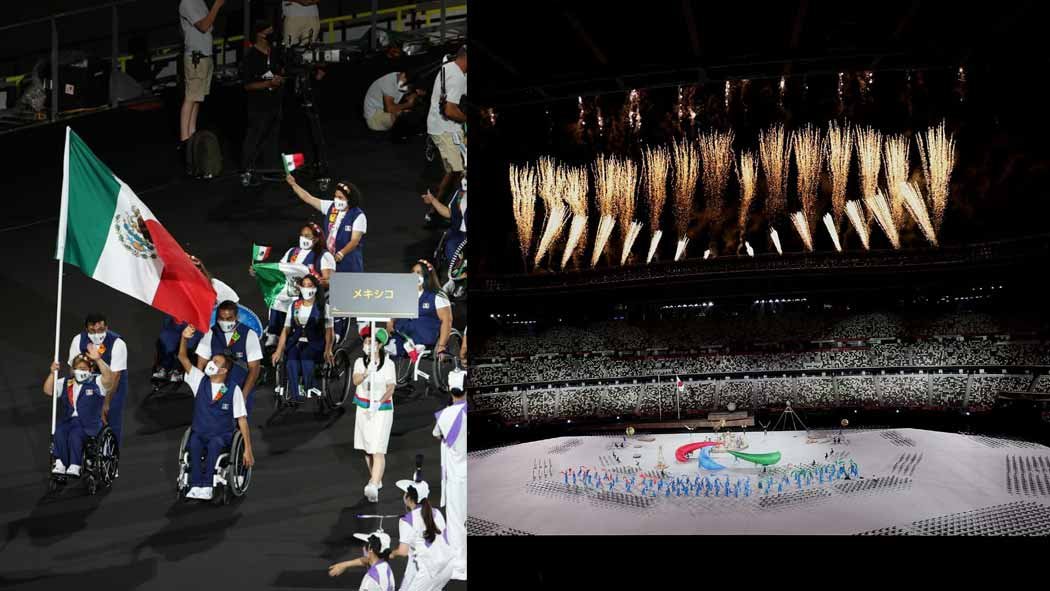 Durante el desfile de atletas en la inauguración de los Juegos Paralímpicos, México se hizo presente con Amalia Pérez y Juan Diego García como abanderados. Video Juegos Paralímpicos de Tokio así desfiló México