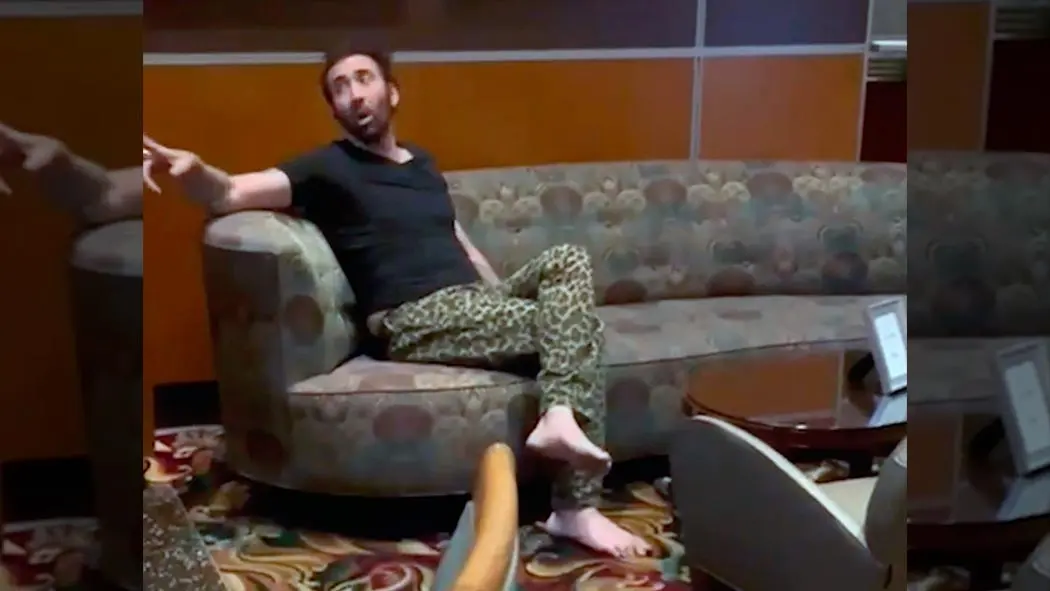 Video Nicolas Cage fue expulsado borracho de un restaurante
