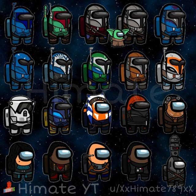 Fan del popular Among Us ha creado skins de “The Mandalorian”