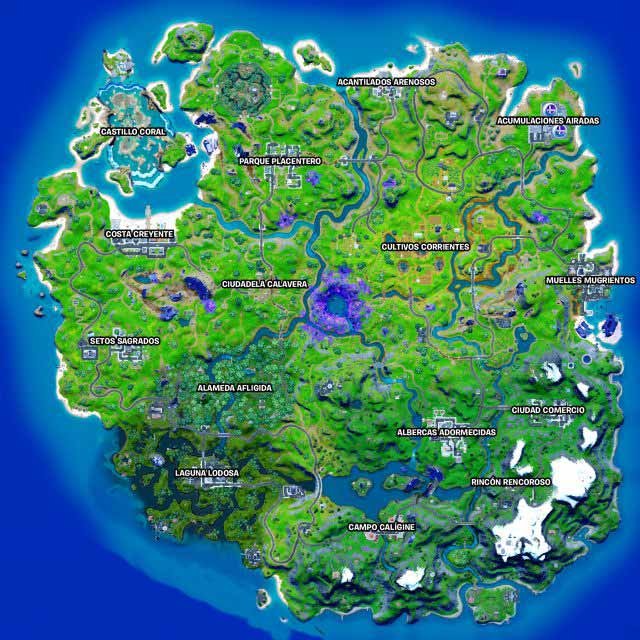 Fortnite Capítulo 2: así es el nuevo mapa de la Temporada 8