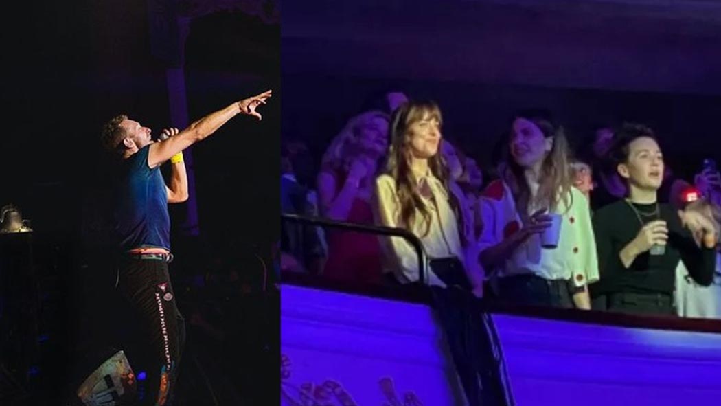 Chris Martin declara su amor a Dakota Johnson en concierto