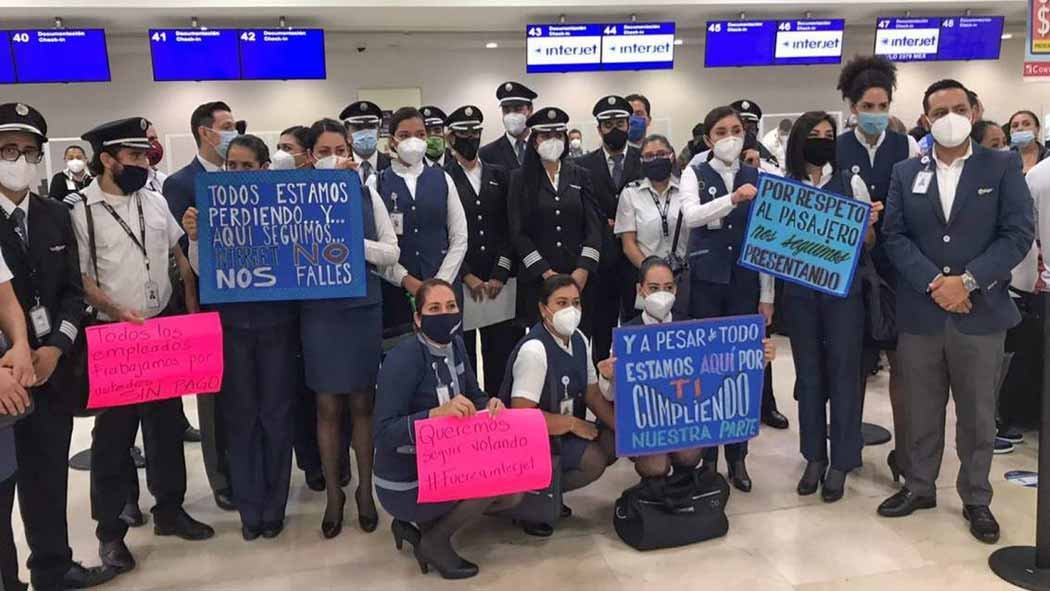 Los trabajadores de la aerolínea Interjet, propiedad del empresario Miguel Alemán Magnani, acordaron iniciar una huelga al mediodía de este viernes 8 de enero. Los trabajadores de la aerolínea Interjet, propiedad del empresario Miguel Alemán Magnani, acordaron iniciar una huelga al mediodía de este viernes 8 de enero.