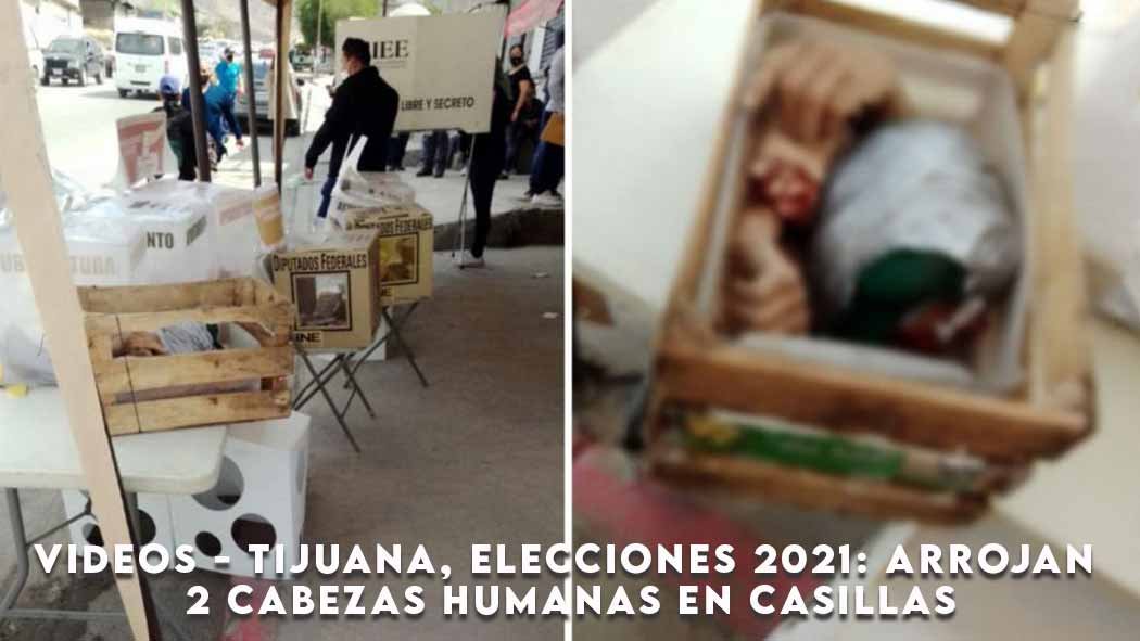 Según reportes, el primer incidente tuvo lugar a las nueve de la mañana, hora local, cuando un hombre se acercó a un colegio electoral ubicado en el fraccionamiento Terrazas Del Valle y arrojó una cabeza humana.