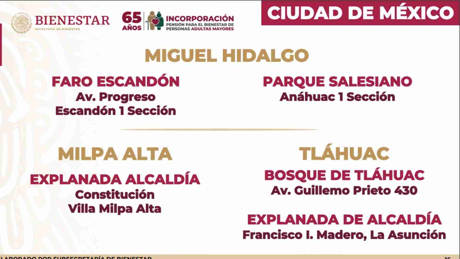 Inicia registro pensión del bienestar CDMX; requisitos y fechas