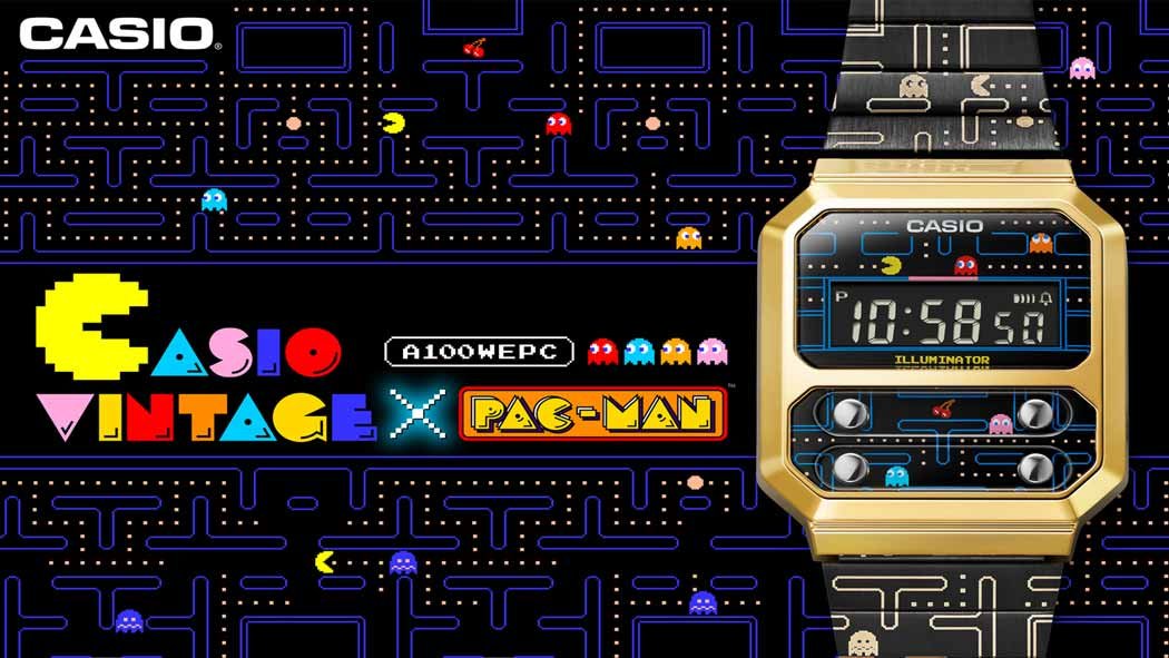 El reloj viene con un embalaje especial impreso con iconos de personajes de PAC-MAN y la pantalla de puntuación del juego, para ofrecer el aspecto completo del juego, así como un exhibidor en el que podrás lucir esta pieza. Casio presenta nuevo reloj de Pac-Man llega pronto a México