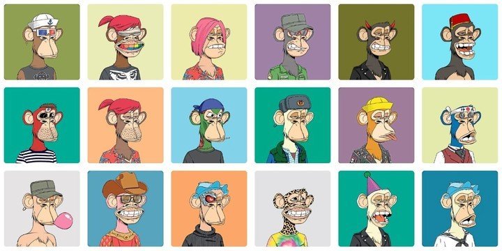 La colección de los Bored Ape Yacht Club, una de las más famosas y costosas