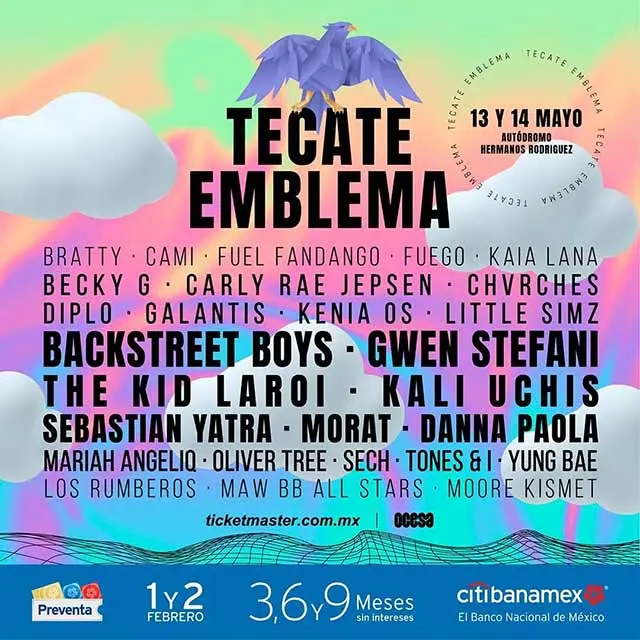 Tecate Emblema 2022: fechas, preventa y Backstreet Boys
