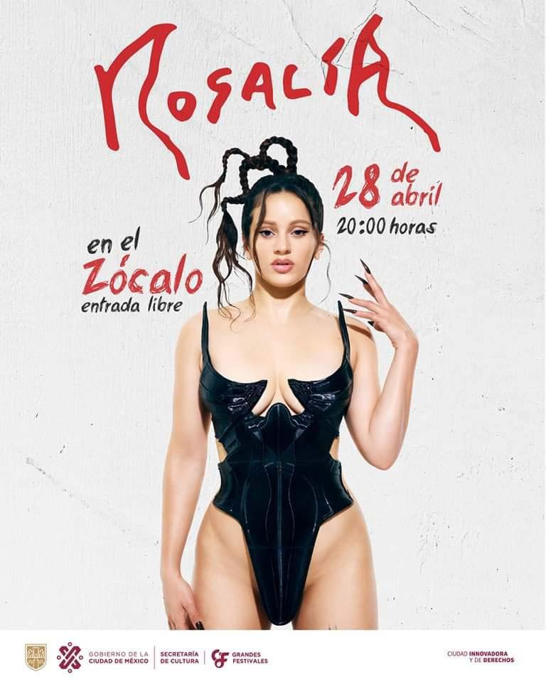 ¿Cuándo es el concierto de Rosalía en el Zócalo?