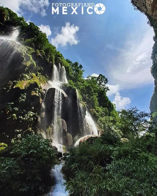 Cascada el aguacero Cascada el aguacero, una impresionante caída de agua de 70 metros de altura, que se forma por el río La Venta.