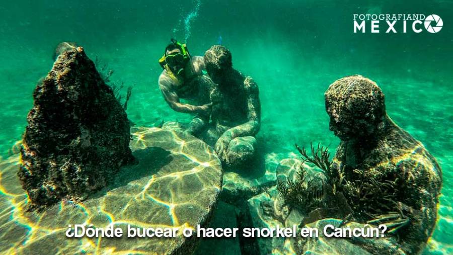 Los mejores lugares para bucear o hacer snorkel en Cancún