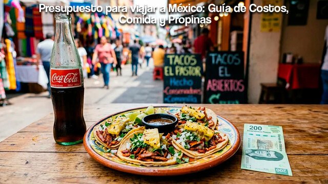 Guia de presupuesto para viajar a Mexico comida y billetes de pesos mexicanos
