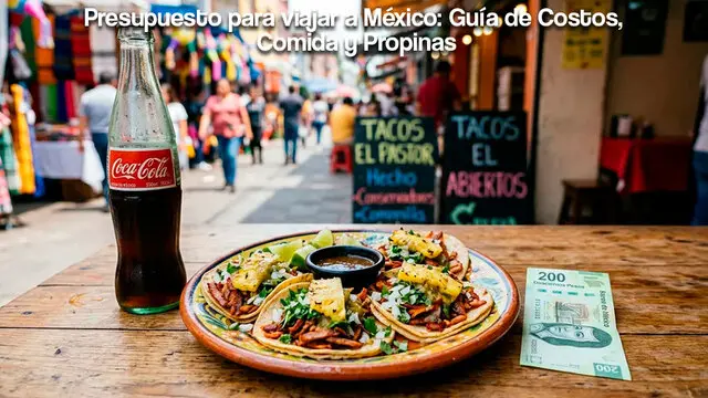 Guia de presupuesto para viajar a Mexico comida y billetes de pesos mexicanos