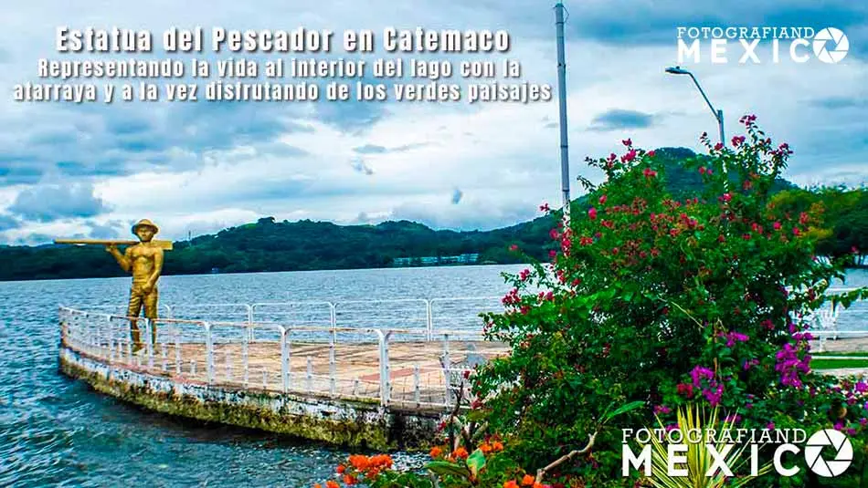Estatua del Pescador en Catemaco